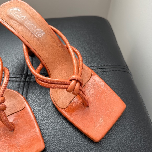 L'INTERVALLE Terracotta Strappy Heels - Picture 6 of 12
